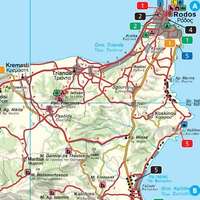 Freytag & Berndt Rodosz térkép, 1: 120 000 Freytag AK 0813 IP Rodosz zsebtérkép