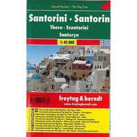 Freytag &amp; Berndt Santorini Island térkép Freytag 1:40 000 Pocket Szantorini térkép