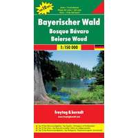 Freytag &amp; Berndt Bajor-erdő térkép, Bayerischer Wald, Top 10 tipp, 1:150 000 Freytag térkép DEU 13