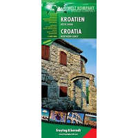 Freytag & Berndt Horvátország, Isztria, Dalmácia, Split térkép Freytag 1:100 000 AK 7403N WCS