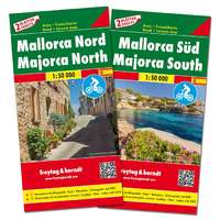 Freytag &amp; Berndt Mallorca térkép, Mallorca észak és dél Mallorca autós és kerékpáros térkép 1:50 000 Freytag 2016
