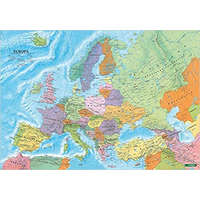 Freytag &amp; Berndt Európa falitérkép fémléces, fóliás Freytag 1:6 000 000 100x70 cm Európa országai
