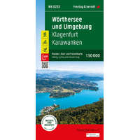 Freytag &amp; Berndt WK 0233 Wörthi-tó turistatérkép, Karavankák térkép, Wörthersee und Umgebung, Wander-, Rad- und Freizeitkarte 1:50 000