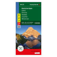 Freytag & Berndt WK 223 Karnische Alpen turista térkép, Gailtal, Gitschtal, Nassfeld, Lesachtal, Weissensee kerékpáros és szabadidőtérkép Freytag 1:50 000 - vízálló 2023.