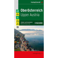 Freytag &amp; Berndt Felső-Ausztria térkép Freytag Top 10 tipp térkép 1:150 000 OE 22