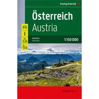Freytag &amp; Berndt Ausztria autóatlasz, Ausztria atlasz, Ausztria térkép, Ausztria Supertouring atlasz Freytag & Berndt 1:150 000 2022