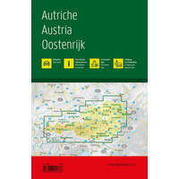 Freytag & Berndt Ausztria autóatlasz , Ausztria autós atlasz 1:150 000 Freytag Ausztria térkép 2022