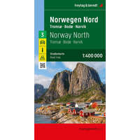 Freytag &amp; Berndt Észak Norvégia autós térkép, Észak-Norvégia térkép, 1:400 000 Freytag 2023.