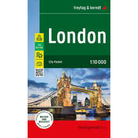 Freytag & Berndt London térkép, London város térkép 1:10 000 City Pocket vízhatlan Freytag London zsebtérkép