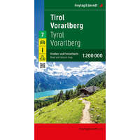 Freytag &amp; Berndt Tirol térkép, Tirol-Vorarlberg térkép autós 1:200 000 Freytag OE 7-24 2024.