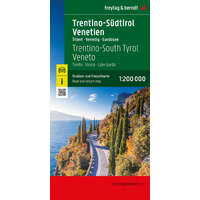 Freytag & Berndt Dél-Tirol térkép, Trento - Velence - Garda-tó autós térkép, Trentino, Veneto térkép Freytag 1:200e 2025.