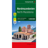 Freytag & Berndt Észak Macedonia térkép Freytag & Berndt Nordmazedonien 1:200 000 2025.