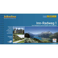 Esterbauer Verlag 1. Inn Radweg kerékpáros atlasz Esterbauer 1:50 000 Inn kerékpáros térkép