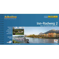 Esterbauer Verlag 2. Inn Radweg kerékpáros atlasz Esterbauer 1:50 000 Inn kerékpáros térkép