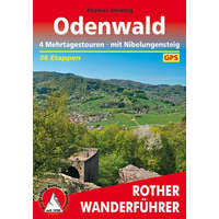 Bergverlag Rother Odenwald – 4 Mehrtagestouren I Mit Nibelungensteig túrakalauz Bergverlag Rother német RO 4544