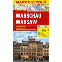 Mairdumont Varsó térkép vízálló Marco Polo 1:15 000 Warszava térkép