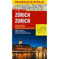 Mairdumont Zürich térkép vízálló Marco Polo 1:15 000