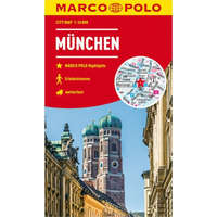 Mairdumont München város térkép Marco Polo 1:16 000 vízálló