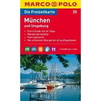 Mairdumont 35. München és környéke turista térkép 1 : 110 000 Marco Polo