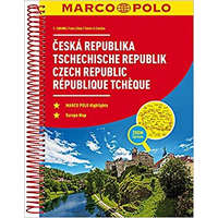 Mairdumont Csehország autós atlasz, Csehország atlasz, Csehország autótérkép, Marco Polo 1:200 000