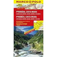 Mairdumont Pireneusok térkép 1:300 000 Marco Polo Pyrenees térkép, Costa Brava