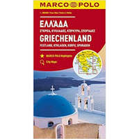 Mairdumont Görögország autós térkép Marco Polo Kykladok, Korfu, Sporaden, Festland 1: 300 000