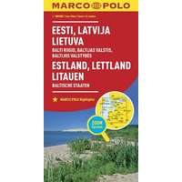 Mairdumont Észtország, Lettország, Litvánia térkép Marco Polo 1:800 000 2016