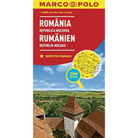 Mairdumont Románia autós térkép, Moldova autótérkép Marco Polo 1:800e