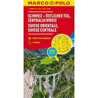 Mairdumont Svájc térkép Marco Polo Svájc középső és keleti része 1:200 000