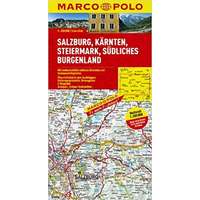 Mairdumont Salzburg térkép, Dél-Burgenland térkép Marco Polo 1:200 000 Karintia térkép
