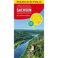 Mairdumont Sachsen térkép Marco Polo 1:200 000 Szász Svájc térkép