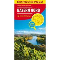 Mairdumont Bajorország észak térkép Marco Polo 1:200 000