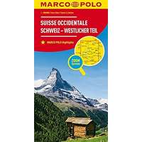 Mairdumont Svájc térkép Marco Polo Svájc középső és nyugati része 1:200 000