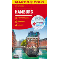 Mairdumont Hamburg város térkép Marco Polo - vízálló 1:12 000