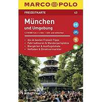 Mairdumont 43. München turista térkép 1 : 110 000 Marco Polo, München és környéke turista térkép