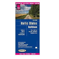 Reise Know-How Balti államok térkép, Észtország térkép, Lettország, Litvánia Kalinyingrád térkép 1:600 000 Reise 2022