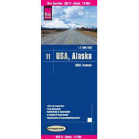Reise Know-How USA 11. Alaszka autós térkép, Alaszka térkép Reise 1 : 2 000 000