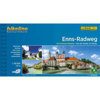 Esterbauer Verlag Enns-Radweg kerékpáros atlasz Esterbauer 1:75 000 Enns kerékpáros térkép