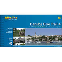 Esterbauer Verlag 4. Danube Bike Trail kerékpáros atlasz Duna menti kerékpárút térkép Esterbauer 1:75 000 Duna kerékpáros térkép