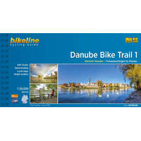Esterbauer Verlag 1. Danube Bike Trail atlasz, Duna kerékpáros térkép Esterbauer 1:75 000 Duna kerékpáros térkép