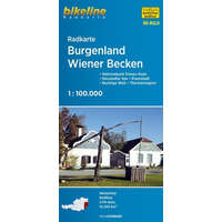 Esterbauer Verlag Burgenland térkép, Burgenland kerékpár térkép Esterbauer Wiener Becken térkép 1:100e RK-BGLD 2020