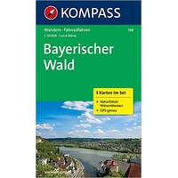 Kompass 198. Bayerischer Wald turista térkép, 3teiliges Set mit Naturführer Kompass