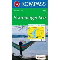 Kompass 793. Starnberger See, 1:25 000 turista térkép Kompass