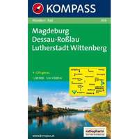 Kompass 456. Magdeburg, Dessau, Lutherstadt Wittenberg turista térkép Kompass