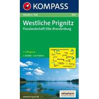 Kompass 860. Prignitz Westliche, Flusslandschaft Elbe, Brandenburg turista térkép Kompass