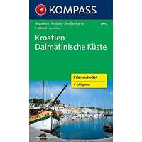Kompass 2900. Dalmát tengerpart térkép Kompass 1:100 000