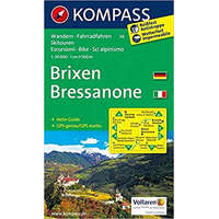Kompass 56. Brixen/Bressanone, D/I turista térkép Kompass