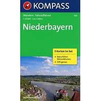 Kompass 160. Niederbayern, 3teiliges Set mit Naturführer turista térkép Kompass