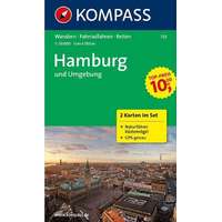 Kompass 725. Hamburg und Umgebung, 2teiliges Set mit Naturführer turista térkép Kompass