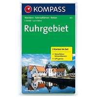 Kompass 821. Ruhrgebiet, 3teiliges Set mit Naturführer turista térkép Kompass